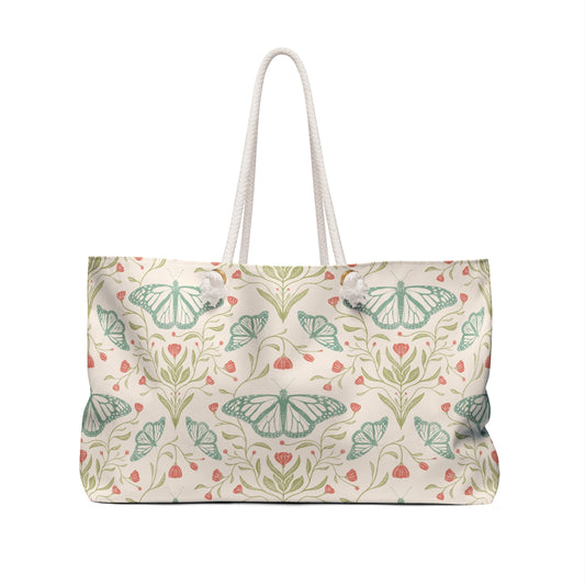 Meadowlace Butterflies Weekender Bag