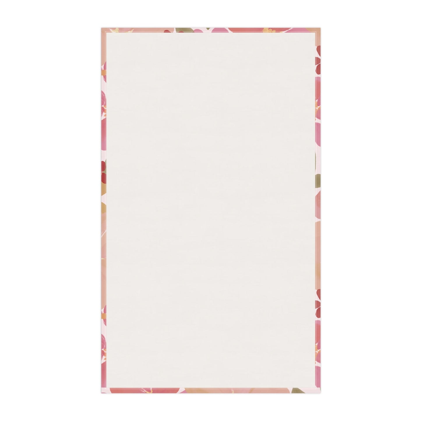 Blossom Blush Tea Towel with hand - drawn artwork - Flourish Moon Studio