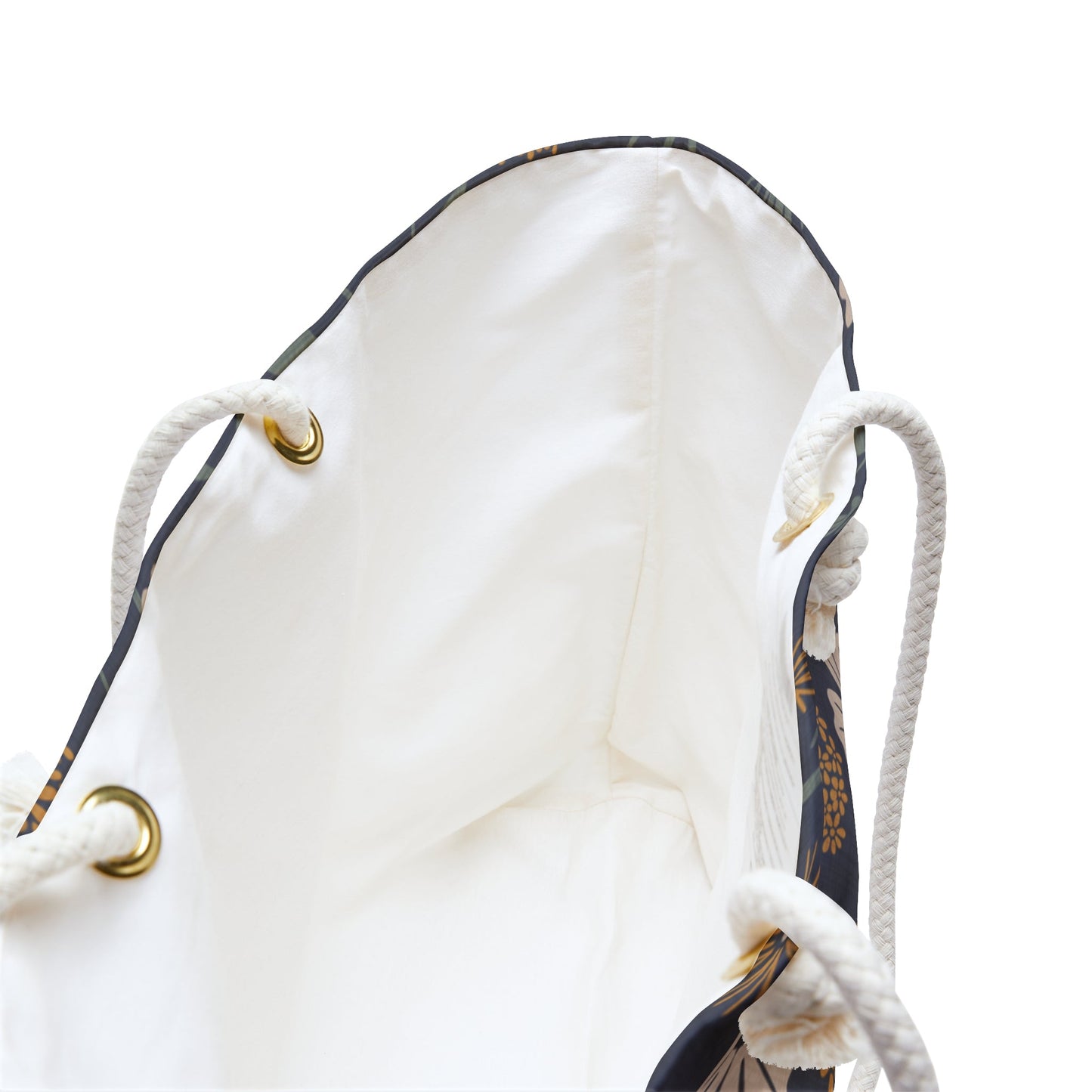 Garden Whispers Floral Weekender Bag with hand - drawn artwork - Flourish Moon Studio