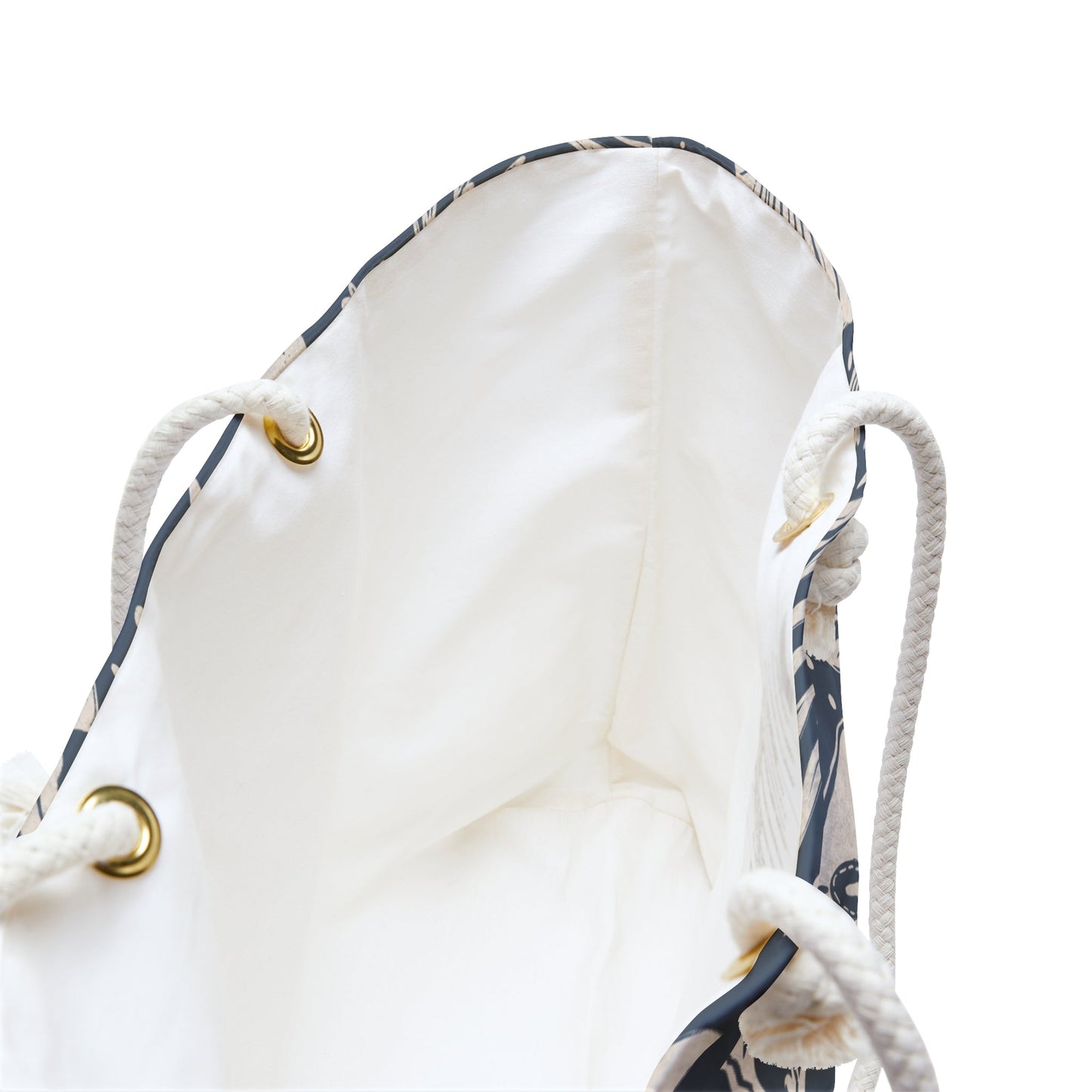 Shoreline Finds Deep Tide Weekender Bag with hand drawn artwork - Flourish Moon Studio