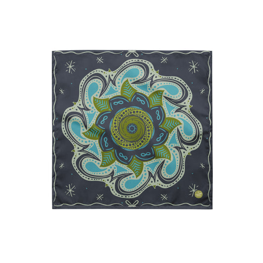 Starstruck Universe Bandana with hand - drawn artwork - Flourish Moon Studio