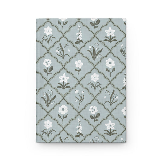 Trellis & Bloom Hardcover Journal with hand drawn artwork - Flourish Moon Studio