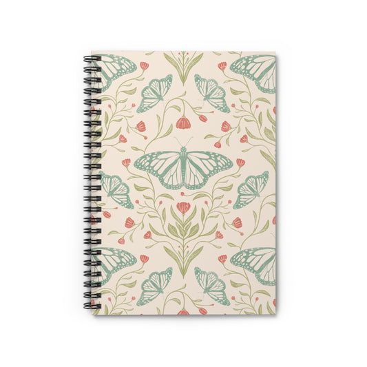Meadowlace Butterflies Spiral Notebook