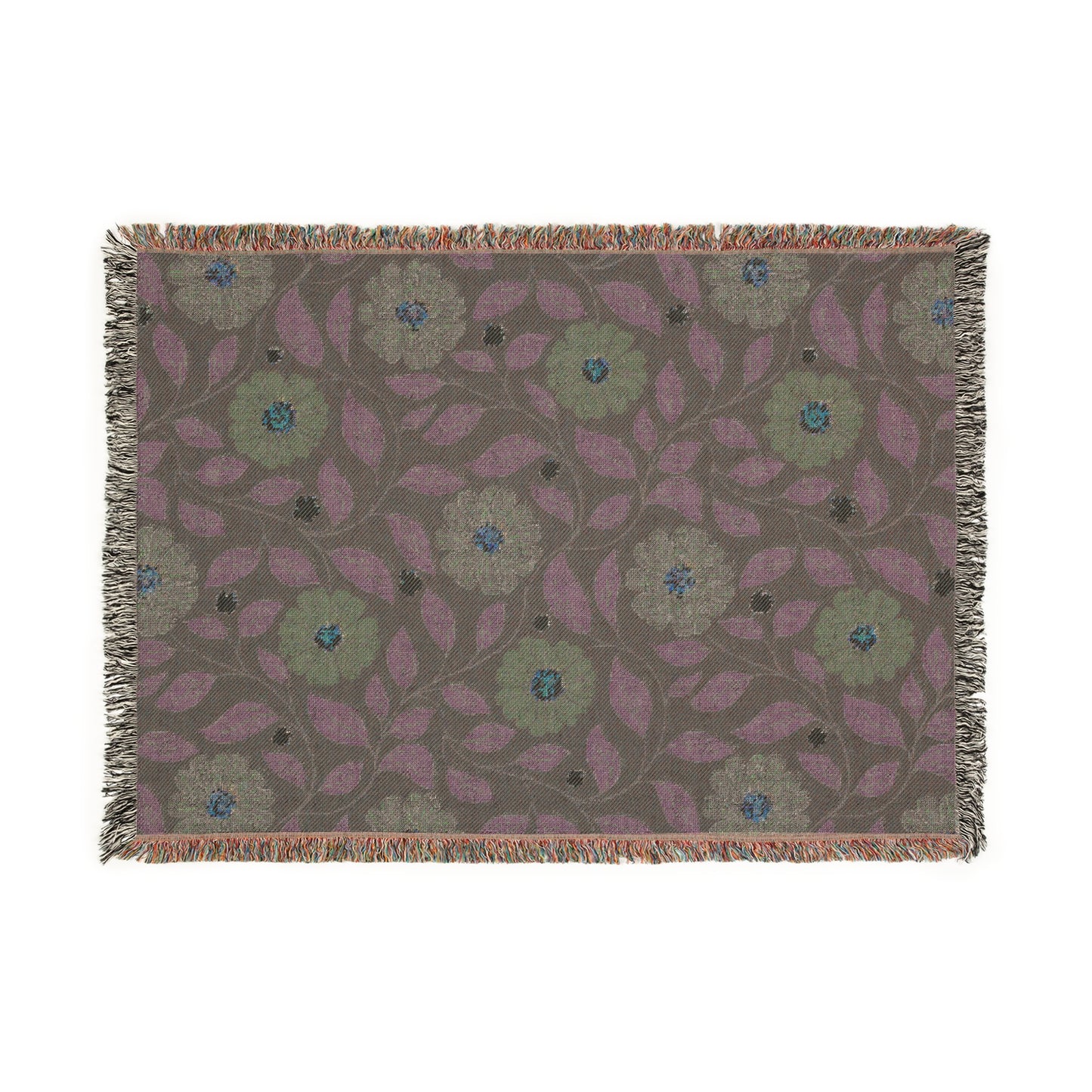 Whisper Song Floral Woven Blanket