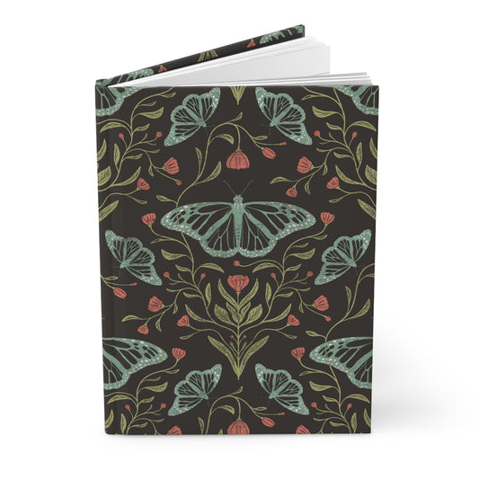 Meadowlace Butterflies Nightglow Hardcover Journal