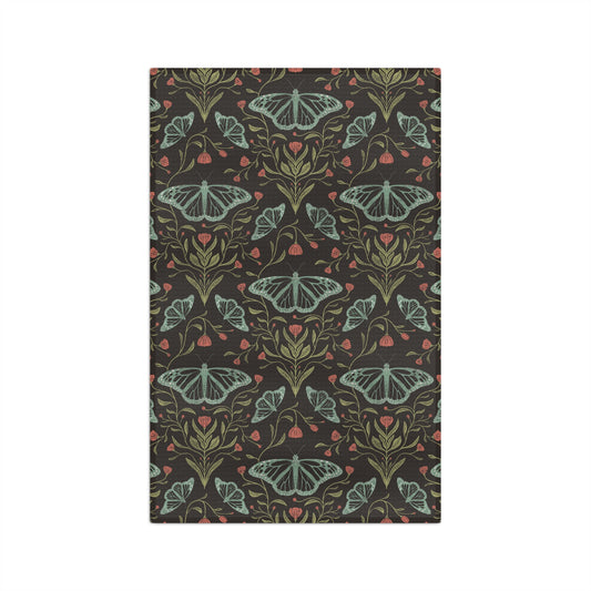 Meadowlace Butterflies Nightglow Microfiber Waffle Kitchen Towel