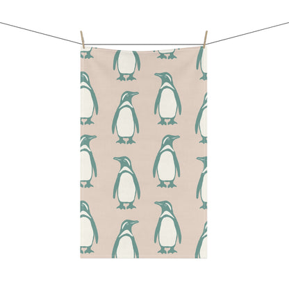 Penguin Teal & Peach Tea Towels