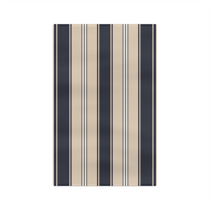 Mariner Stripes Microfiber Waffle Kitchen Towel