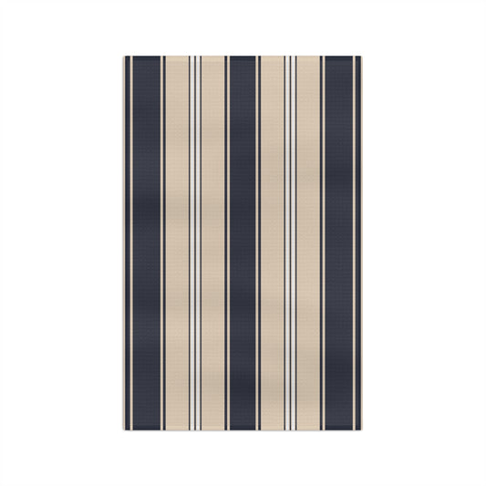 Mariner Stripes Microfiber Waffle Kitchen Towel