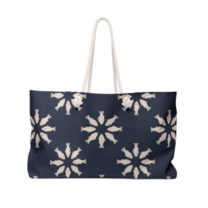Circle of Tides Navy Weekender Bag