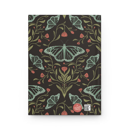 Meadowlace Butterflies Nightglow Hardcover Journal