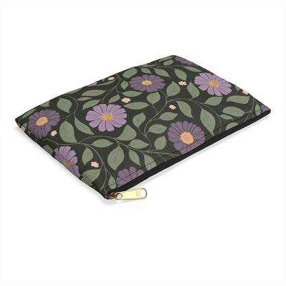 Whisper Song Floral Accessory Zipper Pouch
