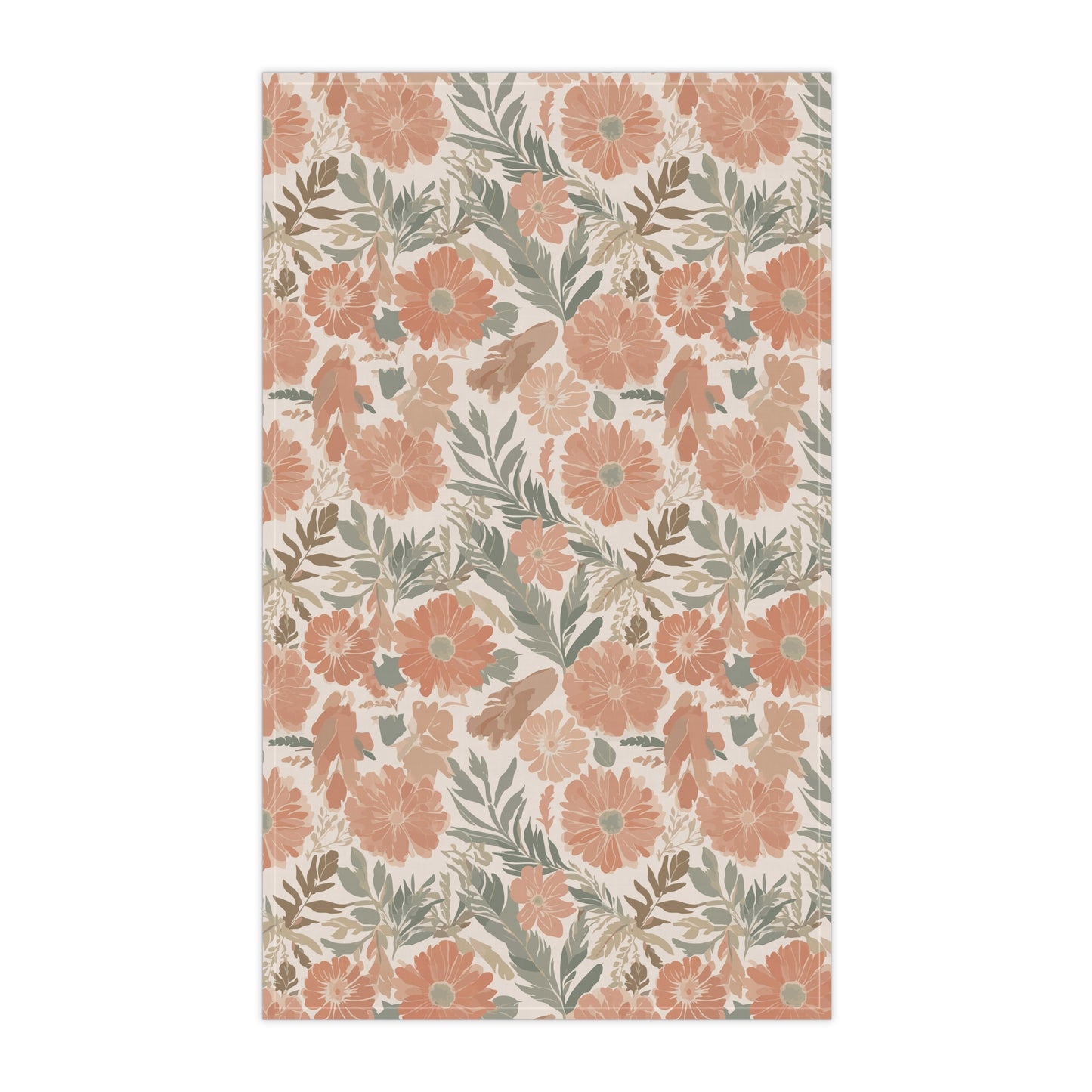 Floral Serenade Tea Towel