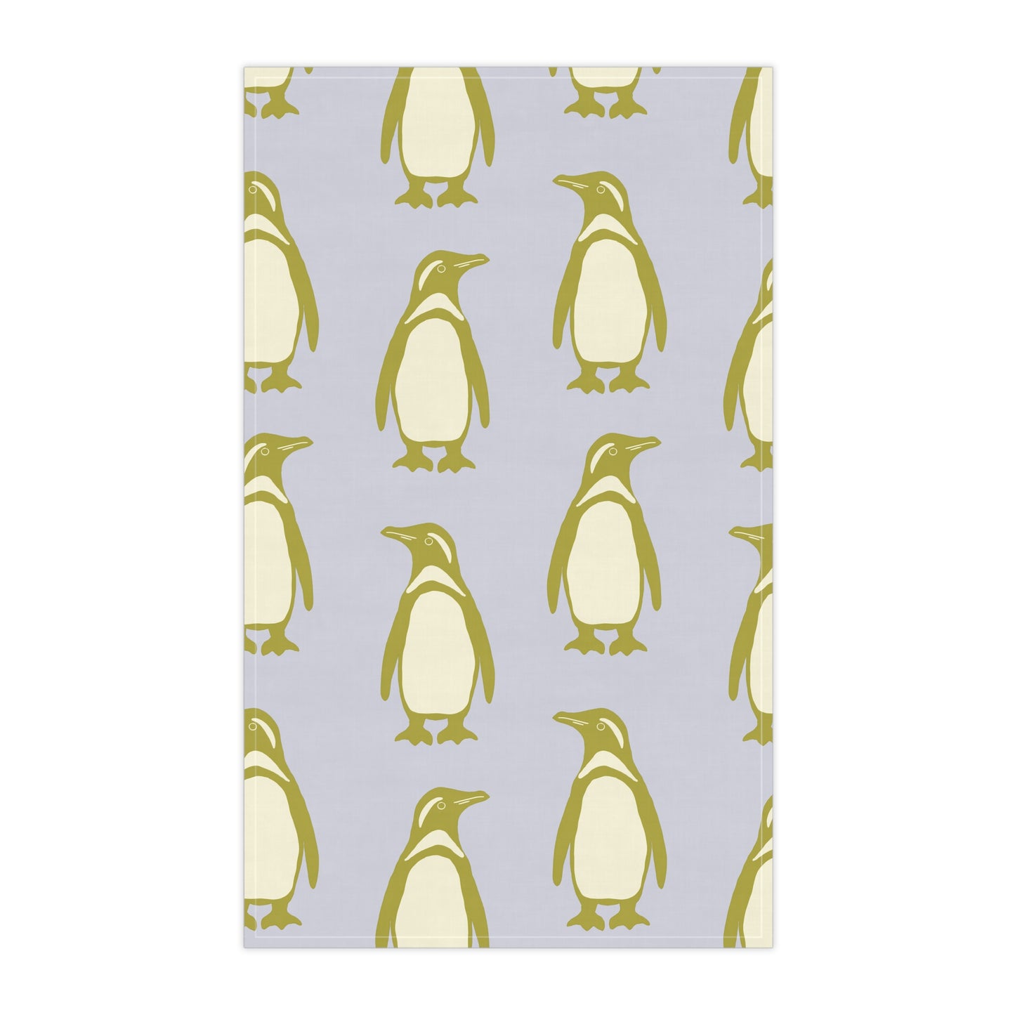 Penguin Olive-Gold Tea Towels