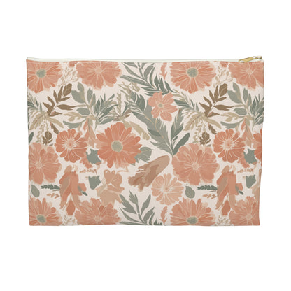 Floral Serenade Zipper Pouch