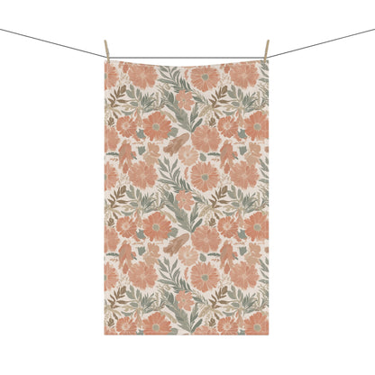 Floral Serenade Tea Towel