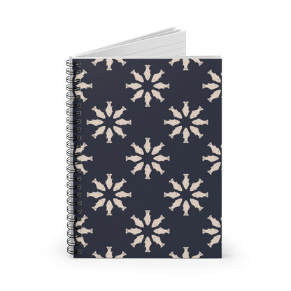 Circle of Tides Navy Spiral Notebook