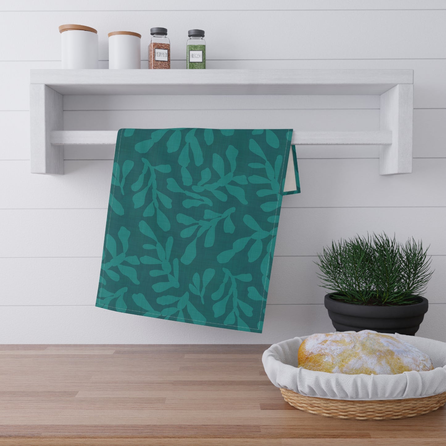 Tidal Veil Coastal Tea Towel