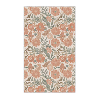 Floral Serenade Tea Towel