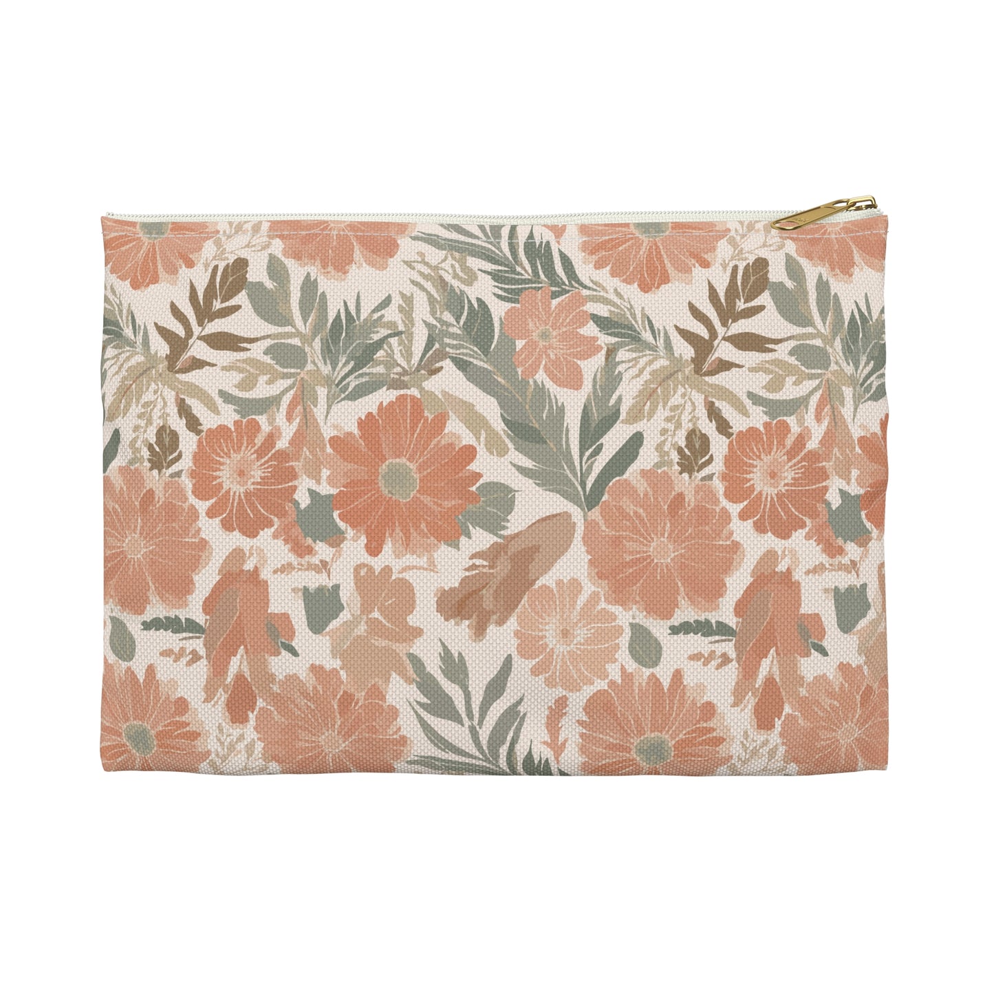 Floral Serenade Zipper Pouch