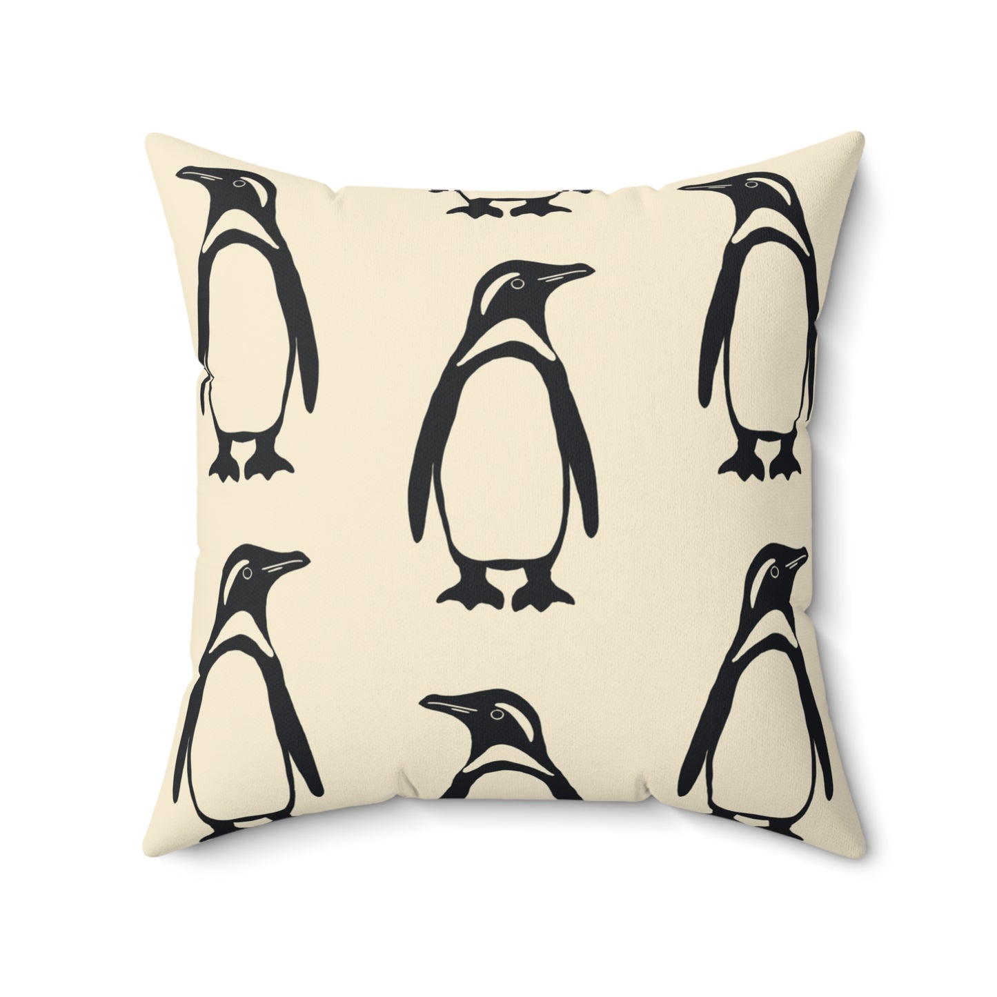 Penguin Faux Suede Pillow