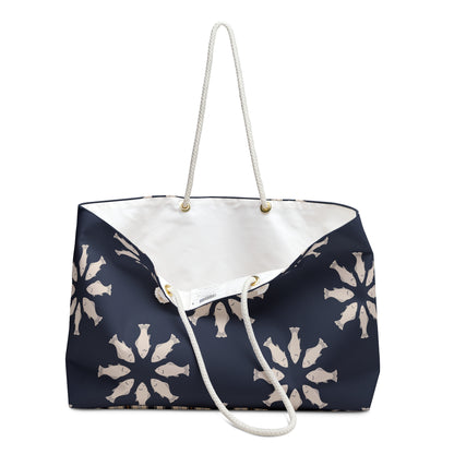 Circle of Tides Navy Weekender Bag