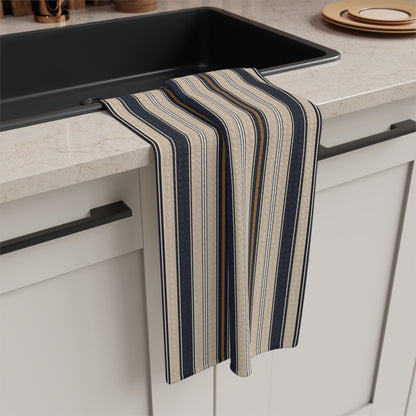Harbor Lines Microfiber Waffle Kitchen Towel