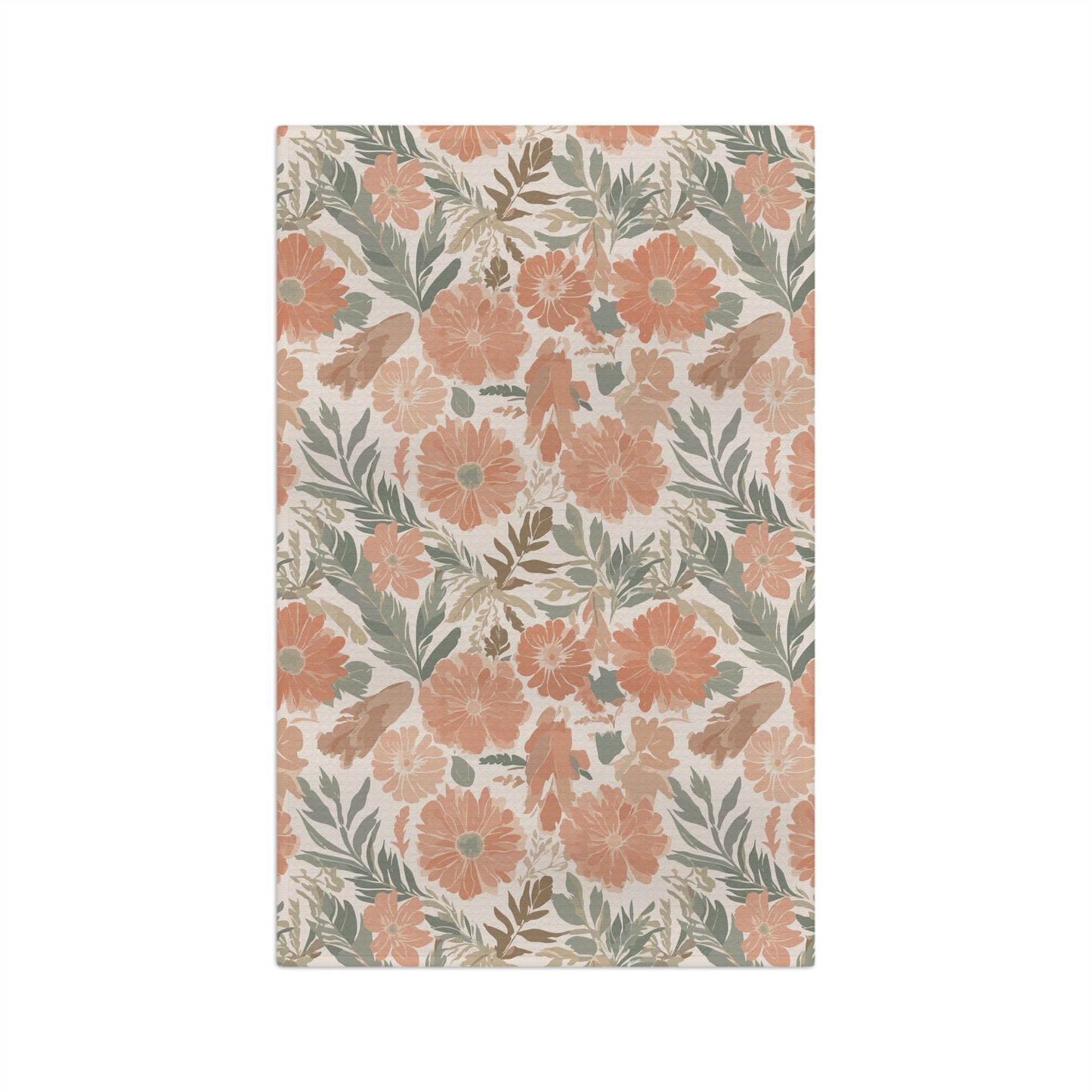 Floral Serenade Microfiber Waffle Kitchen Towel