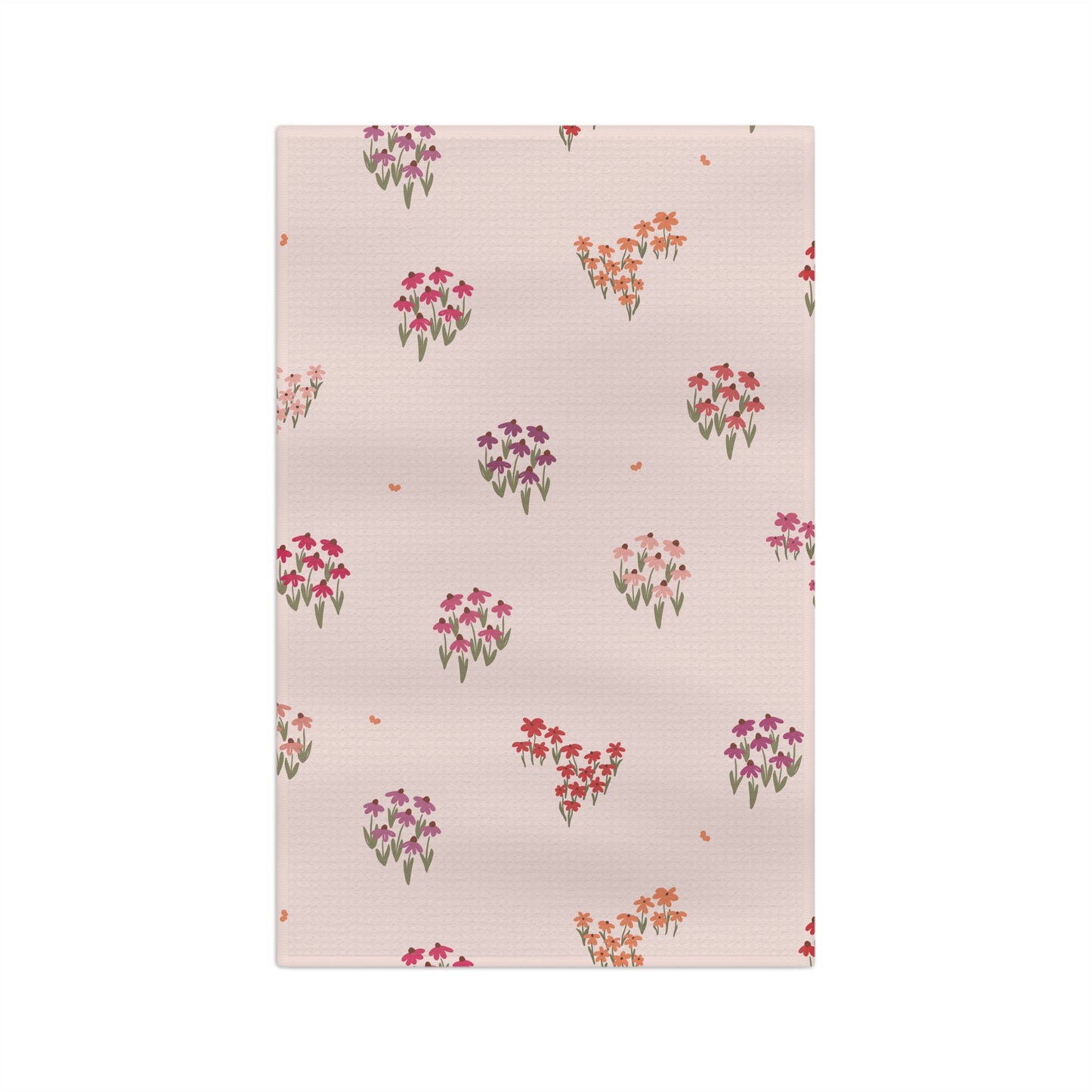 Summer Breeze Coneflower Microfiber Waffle Kitchen Towel