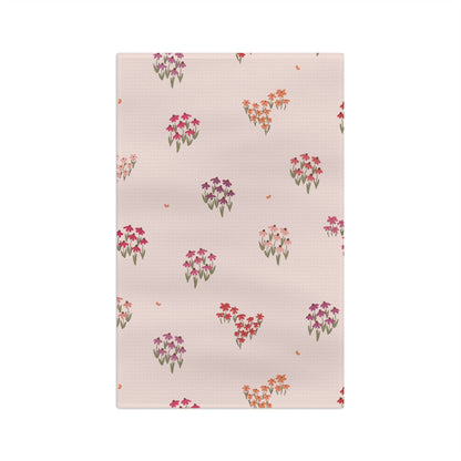 Summer Breeze Coneflower Microfiber Waffle Kitchen Towel