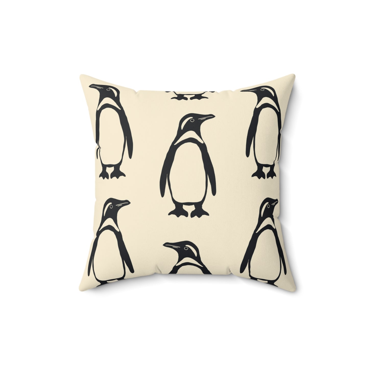 Penguin Faux Suede Pillow
