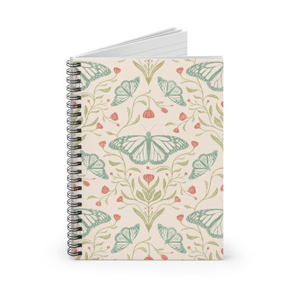 Meadowlace Butterflies Spiral Notebook