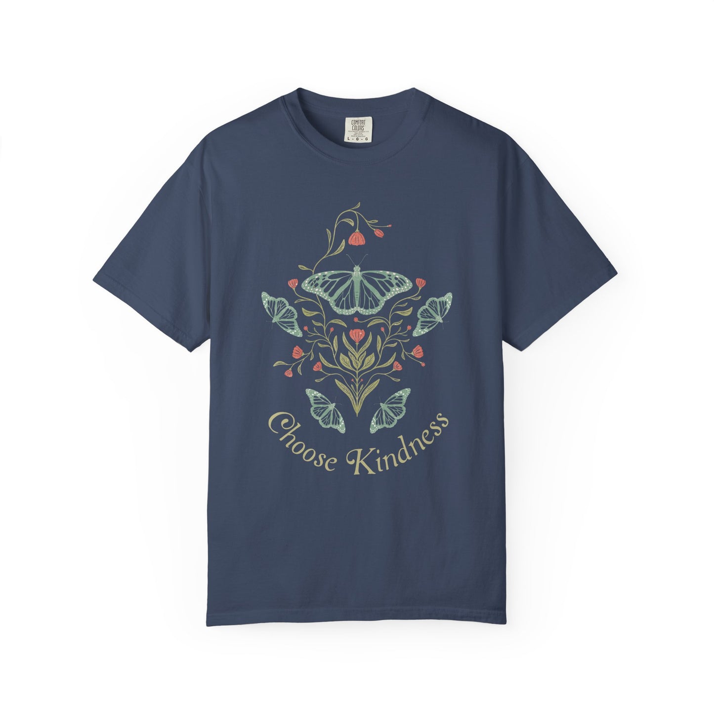 Meadowlace Butterflies Choose Kindness Garment-Dyed Tee