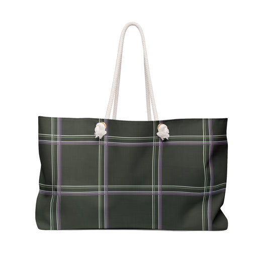 Whisper Glen Check Weekender Bag