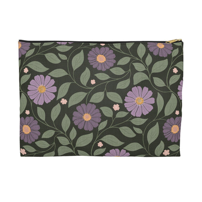 Whisper Song Floral Accessory Zipper Pouch