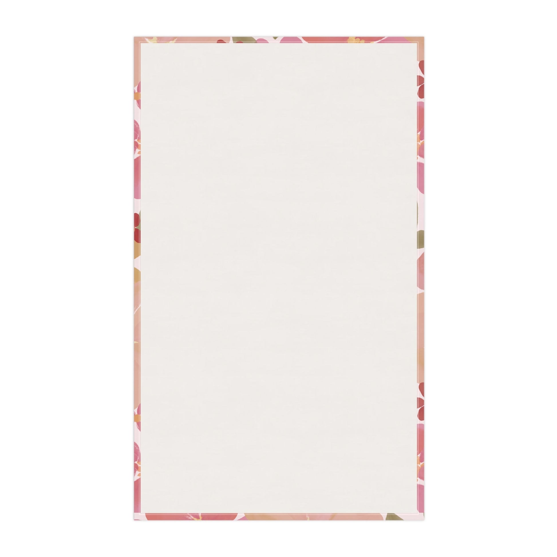 Blossom Blush Tea Towel with hand - drawn artwork - Flourish Moon Studio