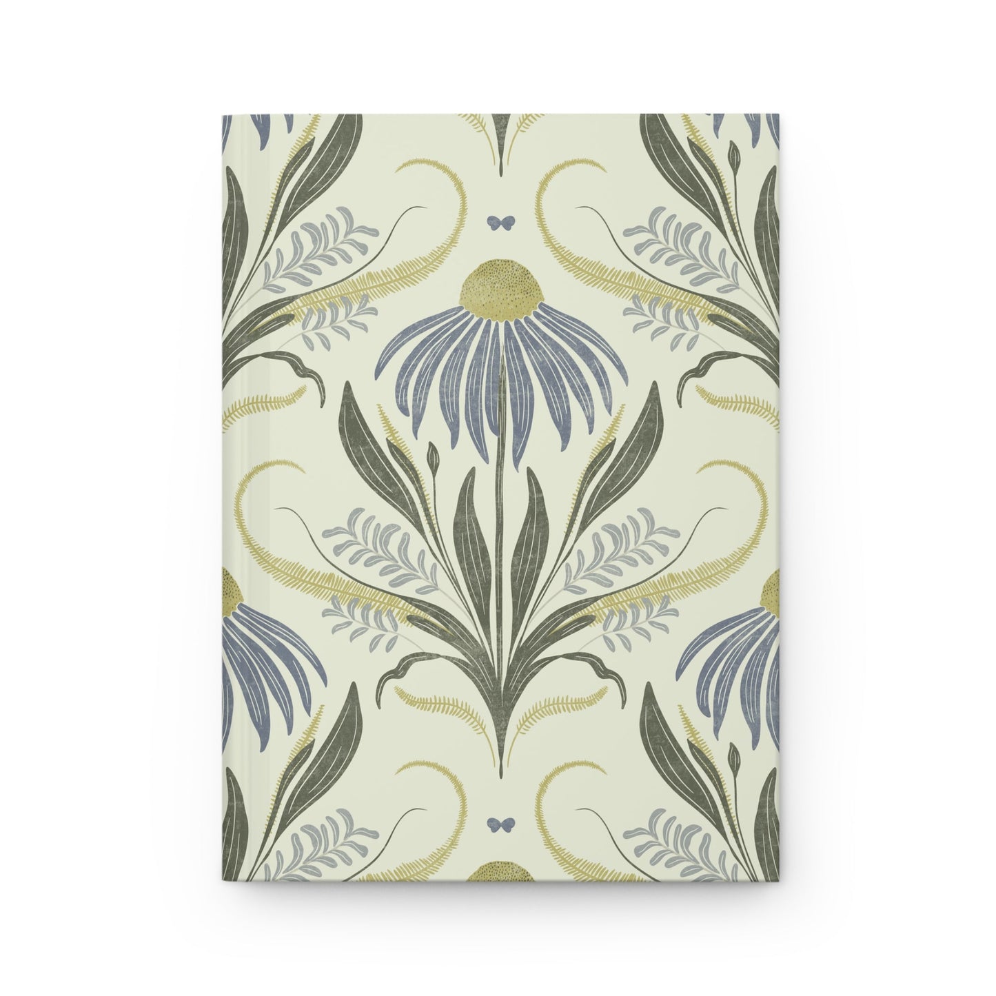 Bluebird Meadow Hardcover Journal with hand - drawn artwork - Flourish Moon Studio
