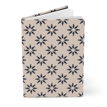 Circle of Tides Hardcover Journal with hand - drawn artwork - Flourish Moon Studio