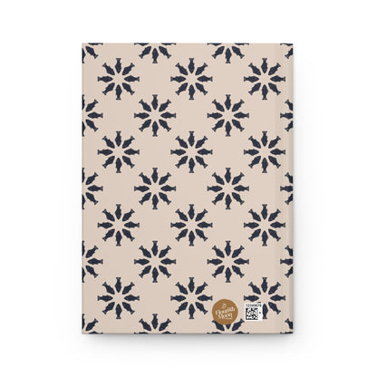 Circle of Tides Hardcover Journal with hand - drawn artwork - Flourish Moon Studio