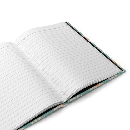 Daisies Hardcover Journal with hand - drawn artwork - Flourish Moon Studio