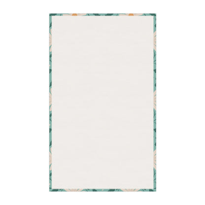 Daisy Daydream Floral Tea Towel with hand - drawn artwork - Flourish Moon Studio