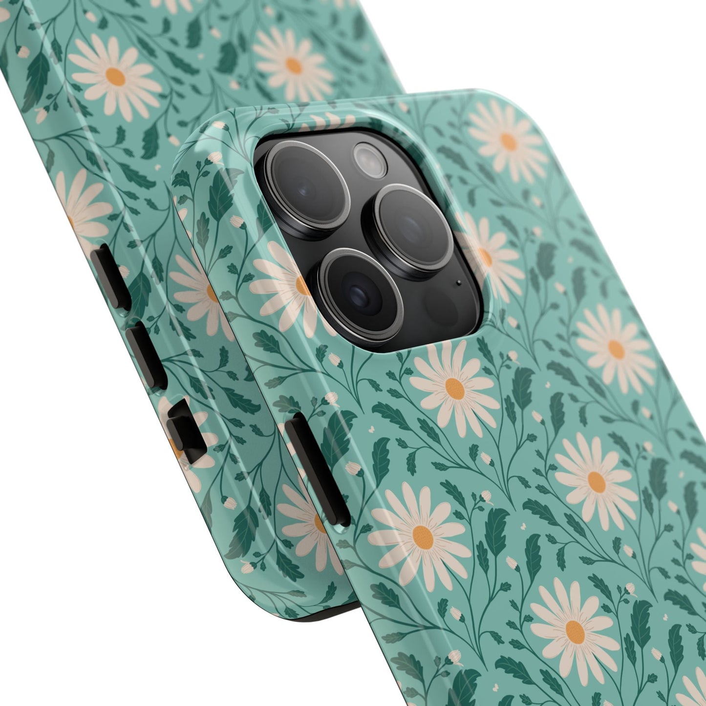 Daisy Daydream Tough Phone Case with hand - drawn artwork - Flourish Moon Studio