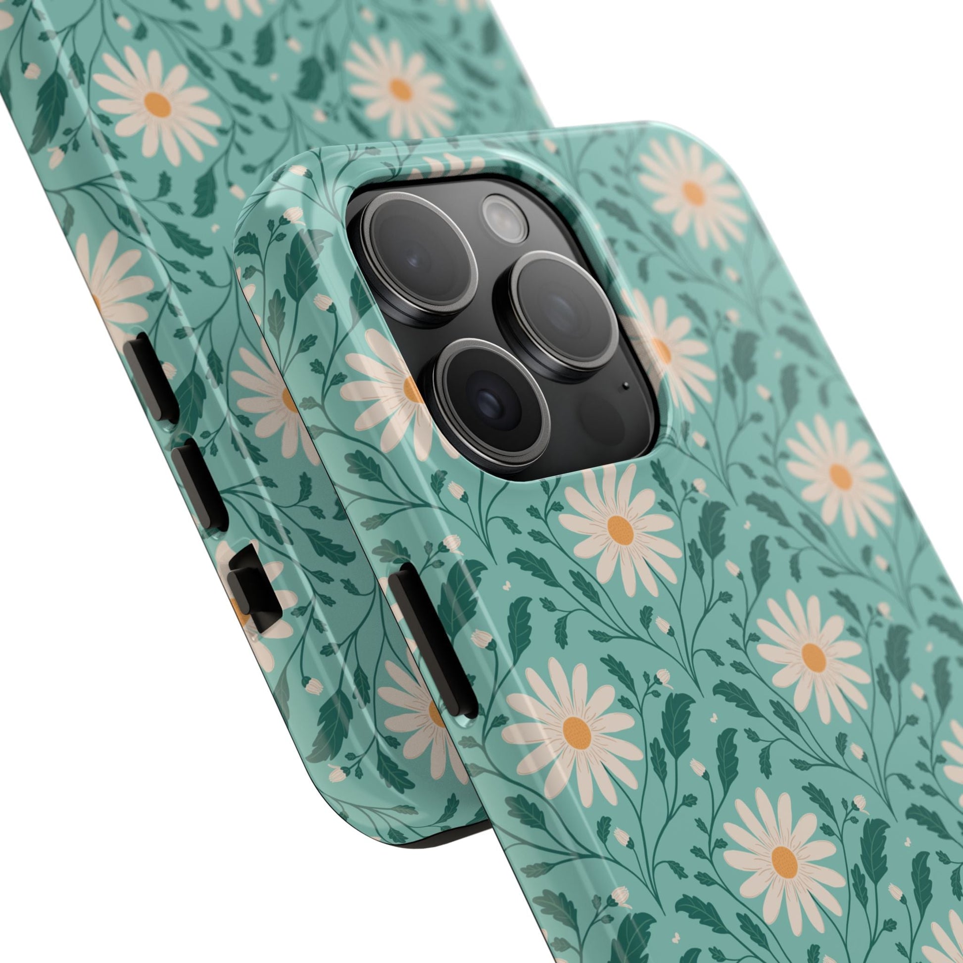 Daisy Daydream Tough Phone Case with hand - drawn artwork - Flourish Moon Studio