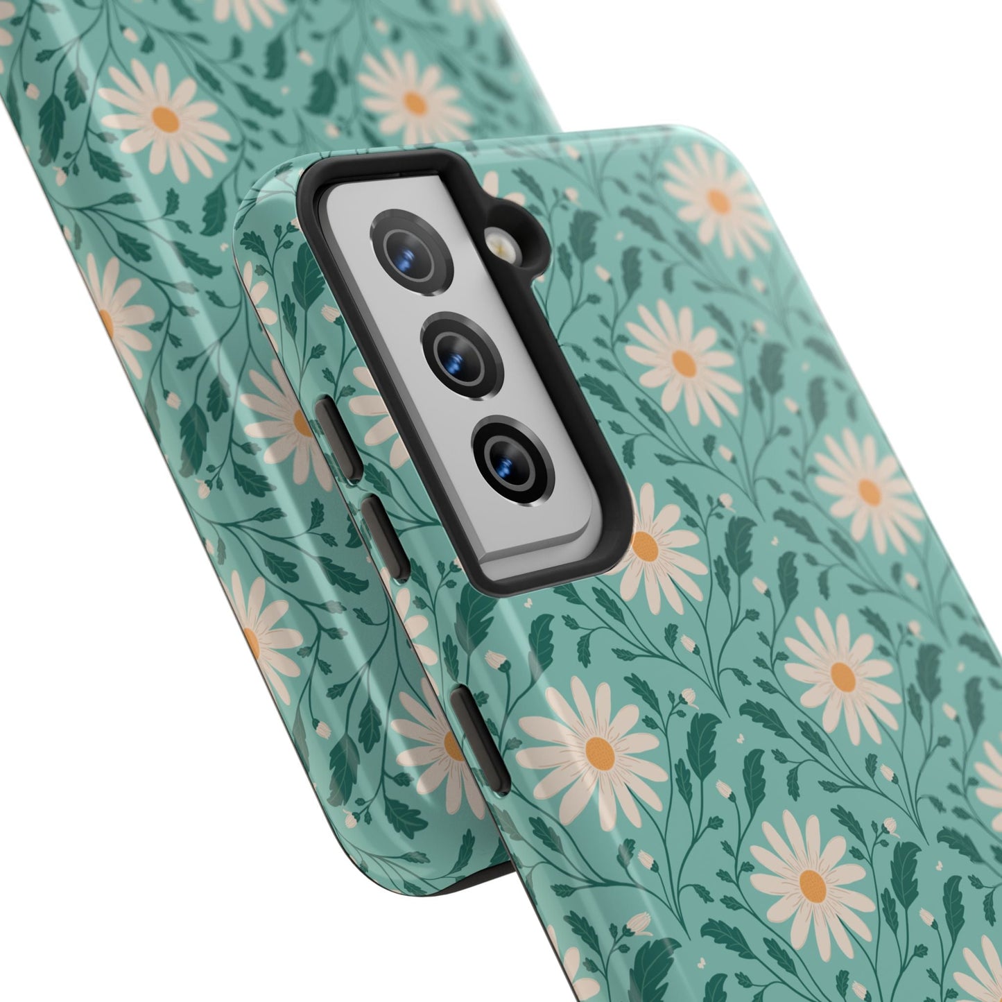 Daisy Daydream Tough Phone Case with hand - drawn artwork - Flourish Moon Studio