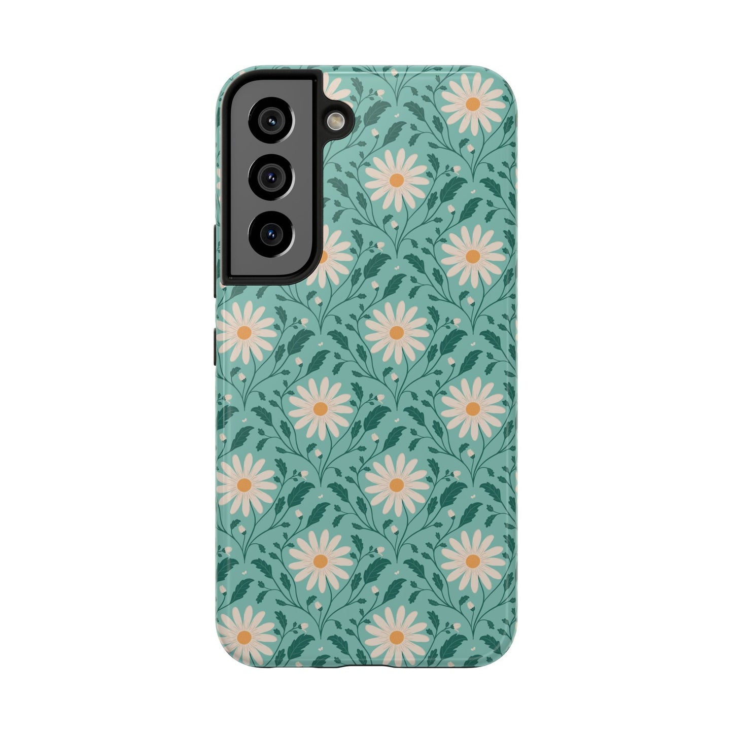 Daisy Daydream Tough Phone Case with hand - drawn artwork - Flourish Moon Studio