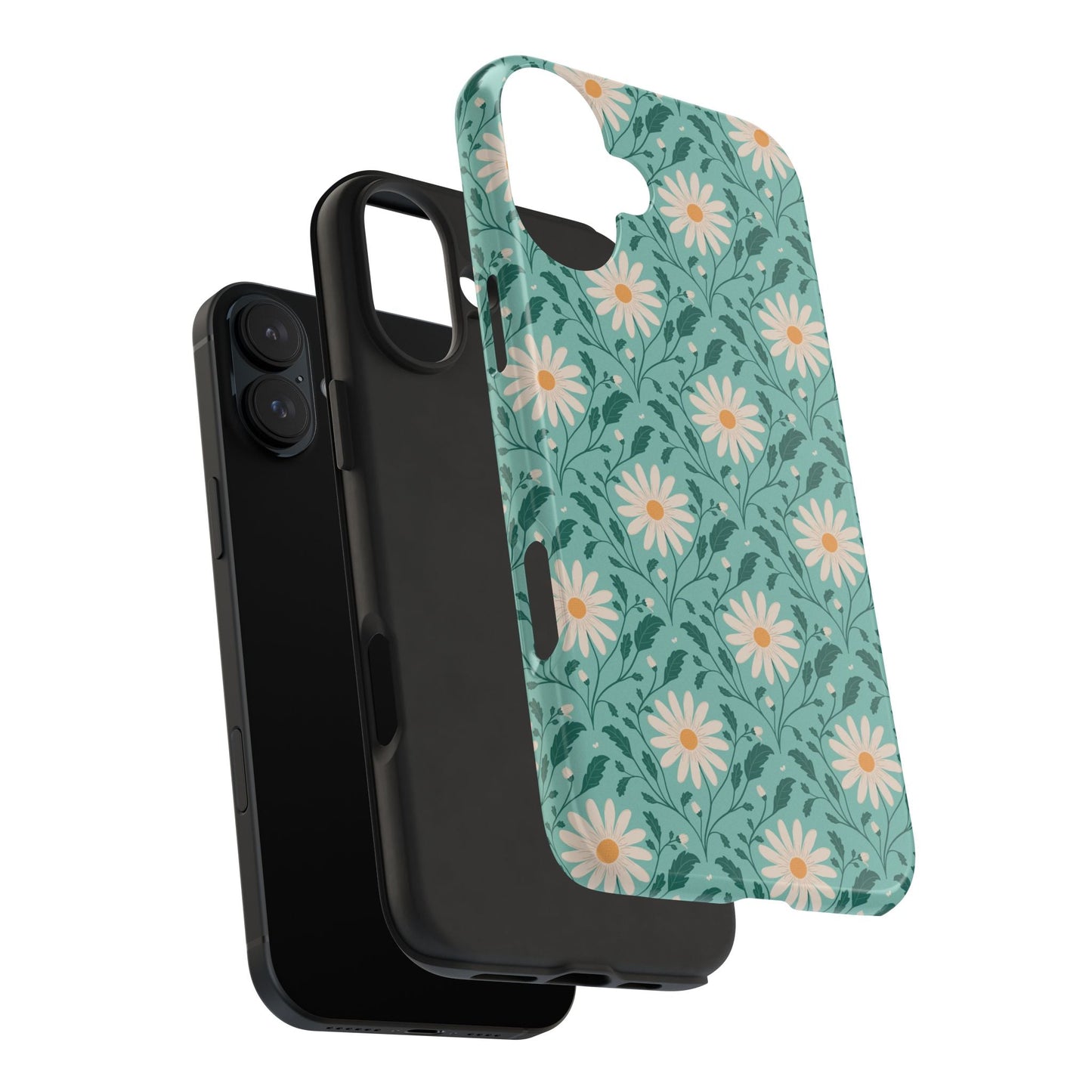 Daisy Daydream Tough Phone Case with hand - drawn artwork - Flourish Moon Studio