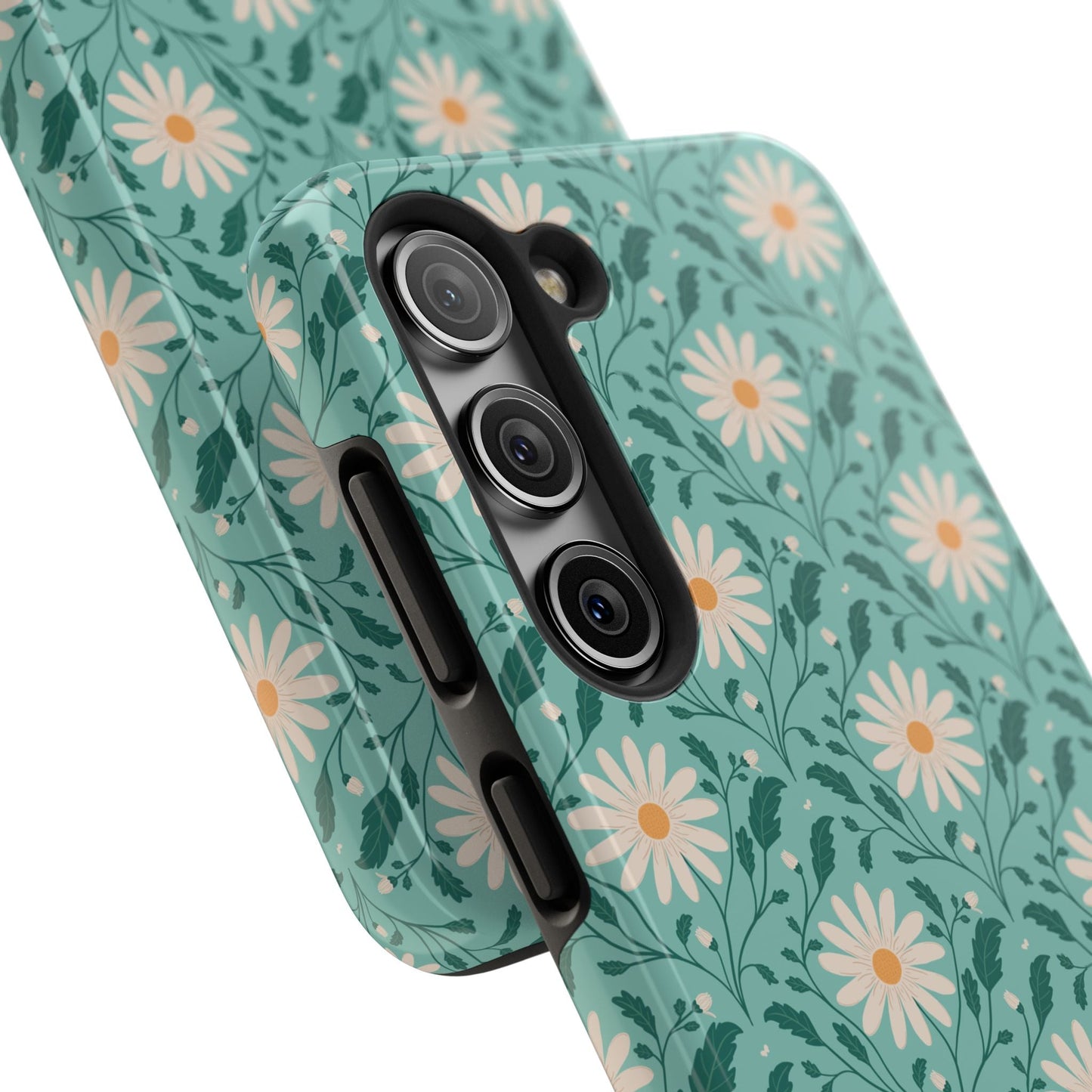 Daisy Daydream Tough Phone Case with hand - drawn artwork - Flourish Moon Studio