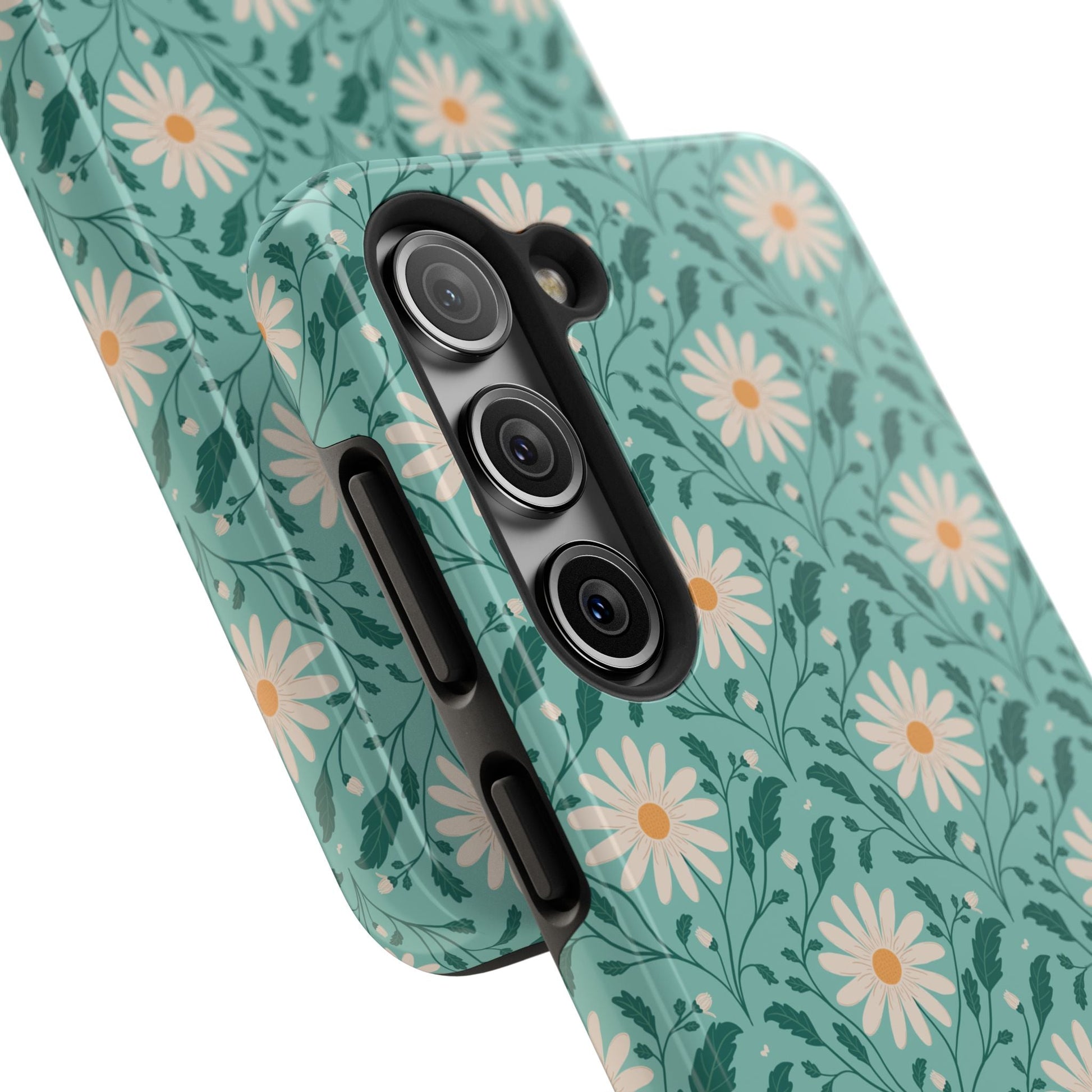 Daisy Daydream Tough Phone Case with hand - drawn artwork - Flourish Moon Studio