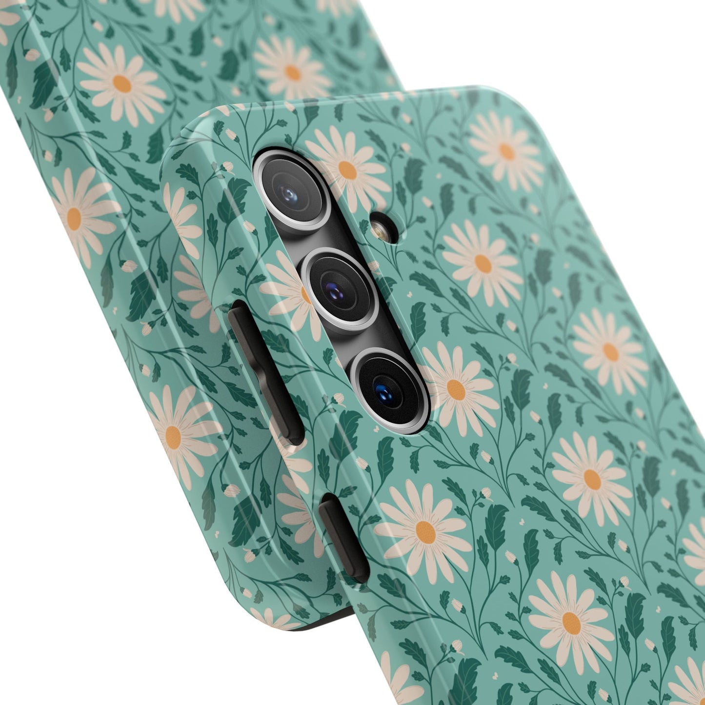 Daisy Daydream Tough Phone Case with hand - drawn artwork - Flourish Moon Studio