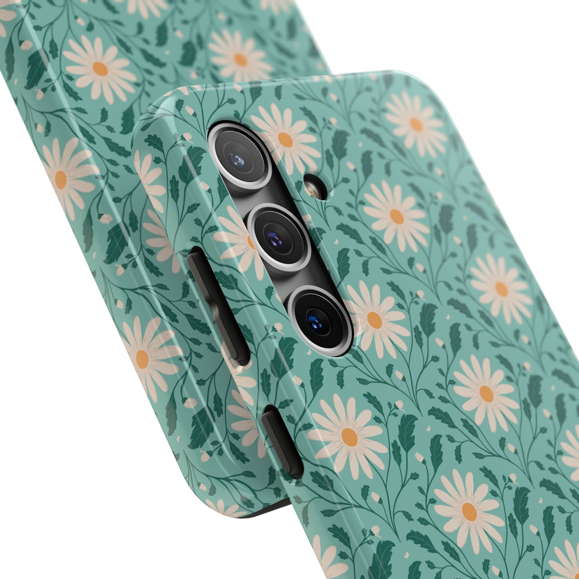 Daisy Daydream Tough Phone Case with hand - drawn artwork - Flourish Moon Studio